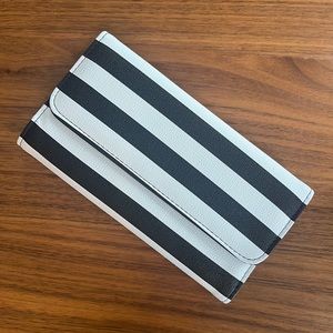 black and white stripped wallet!!